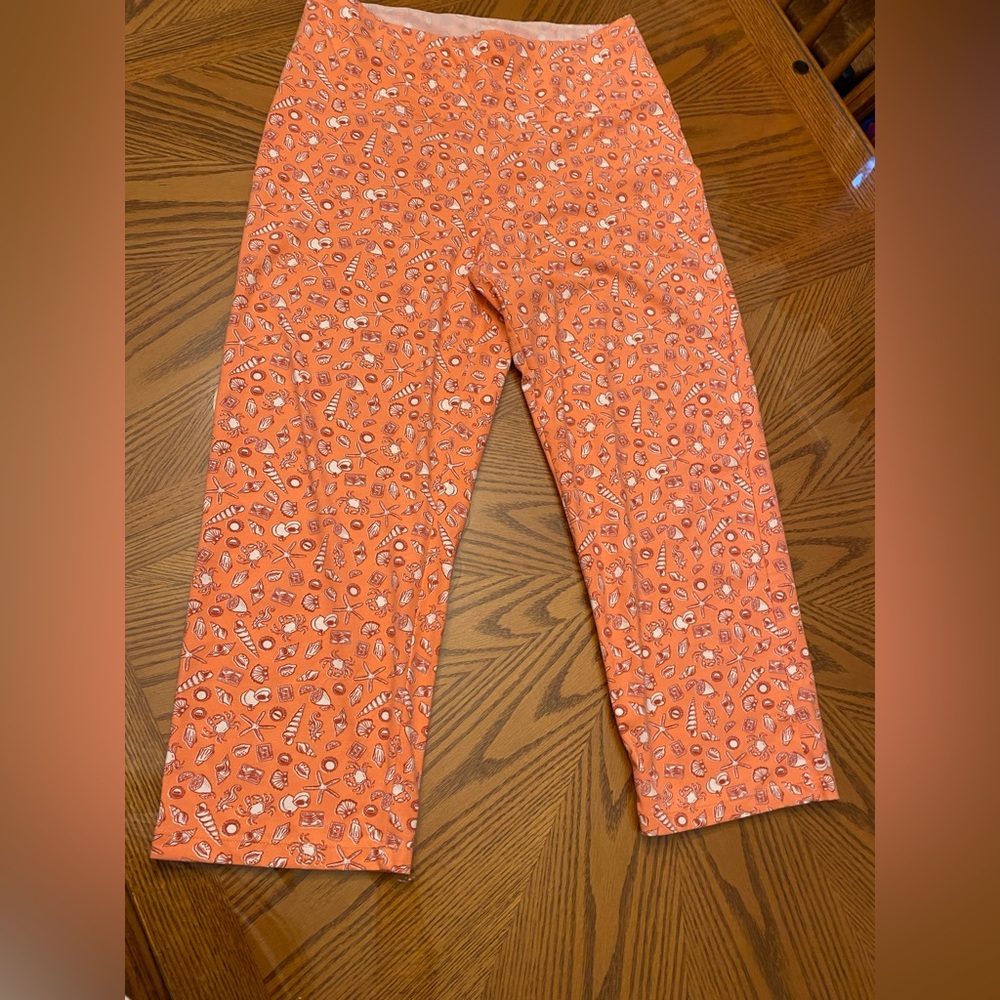 Vibrant Orange Women's Capris